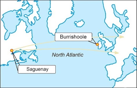 North Atlantic map